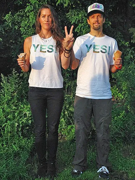 Jason Mraz and Tina Carano