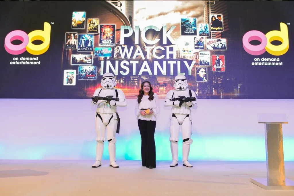 Photo 1 - Dato Rohana Rozhan, CEO Astro (middle) at the launch of On Demand Entertainment