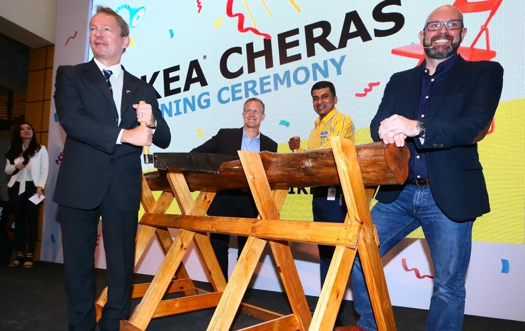 IKEA Cheras 05 - Log Sawing Ceremony