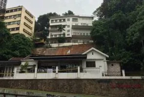 On Oct 18 last year, La Vie En Rose restaurant suffered a similar fate when a landslide occured at 8pm and caused the restaurant to shut down early / Source: Astro Awani