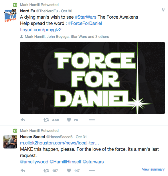 Mark Hamill Force For Daniel