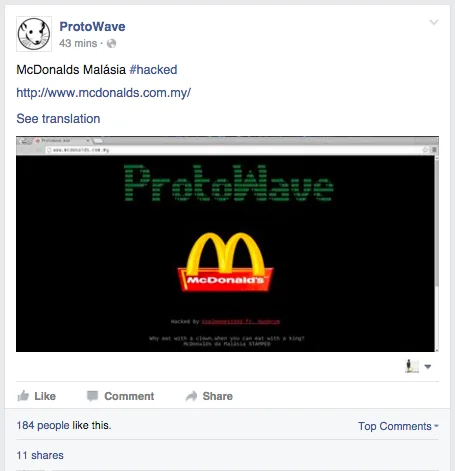 Source: facebook.com/protowave01