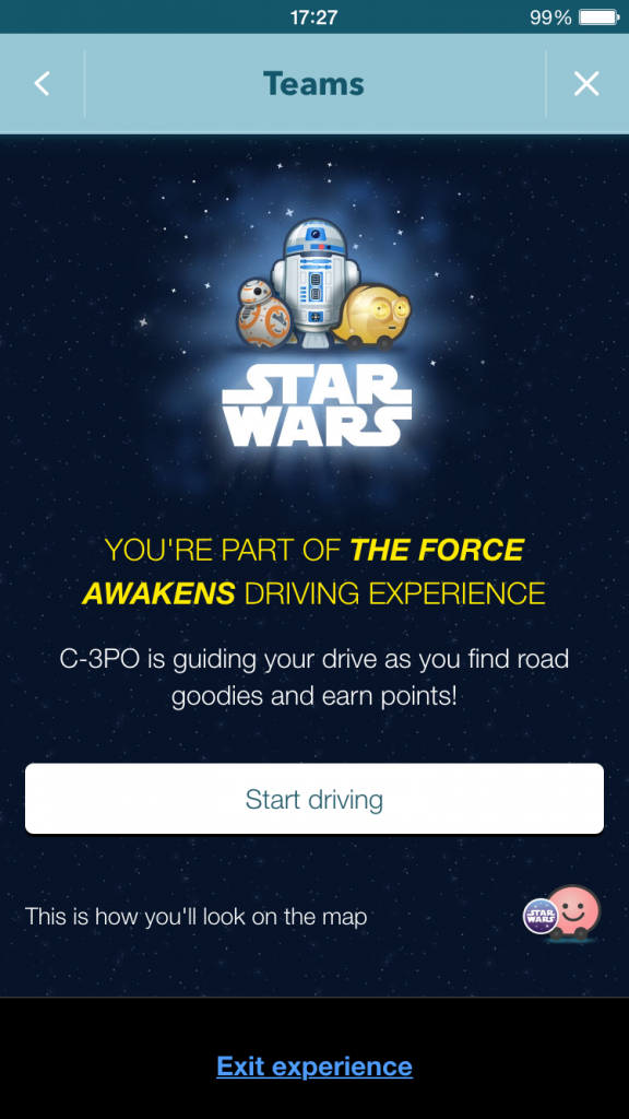 The Force Awakens Waze Team Confirmation (English)
