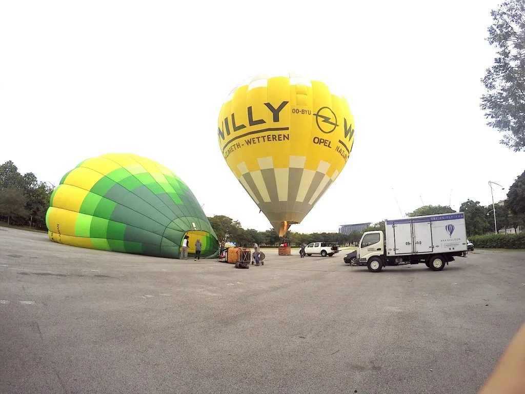 3Inflation Process and Passengers Ready for take Off