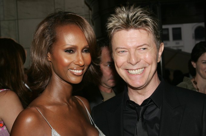 David Bowie & Iman (Source: Getty Images)
