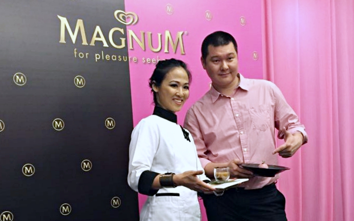 Isadora Chai and Shawn Tan at Magnum Pink and Black Event