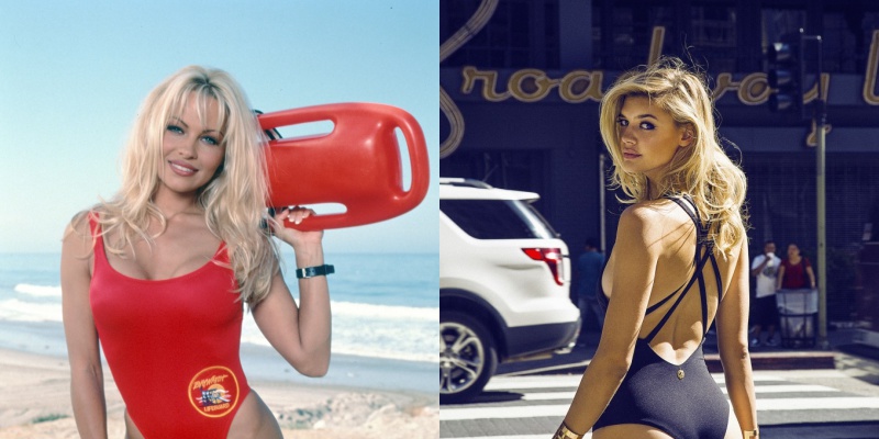 Pamela Anderson (L) and Kelly Rohrbach (R) / Source: 1, 2