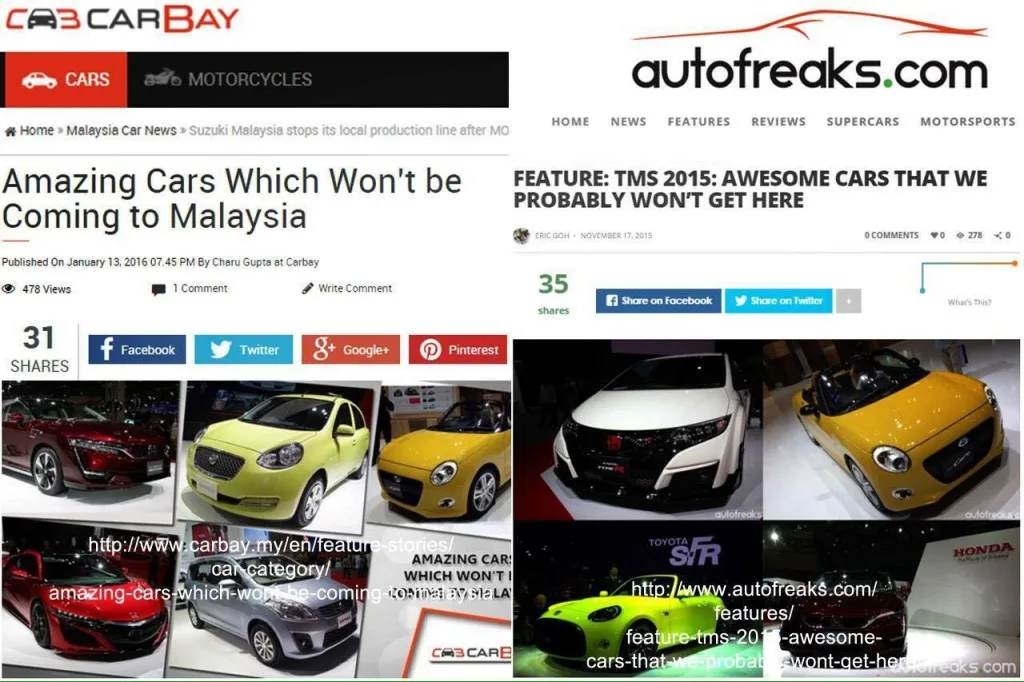 CarBay Malaysia autofreaks Plagiarism