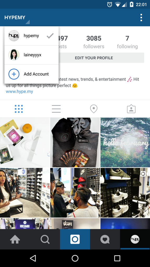 IG Multiple Accounts Feature