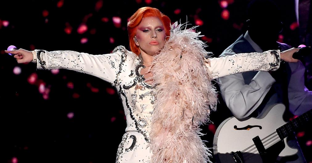 LOS ANGELES, CA - FEBRUARY 15:  Recording artist Lady Gaga performs onstage during The 58th GRAMMY Awards at Staples Center on February 15, 2016 in Los Angeles, California.  (Photo by Kevin Winter/WireImage)