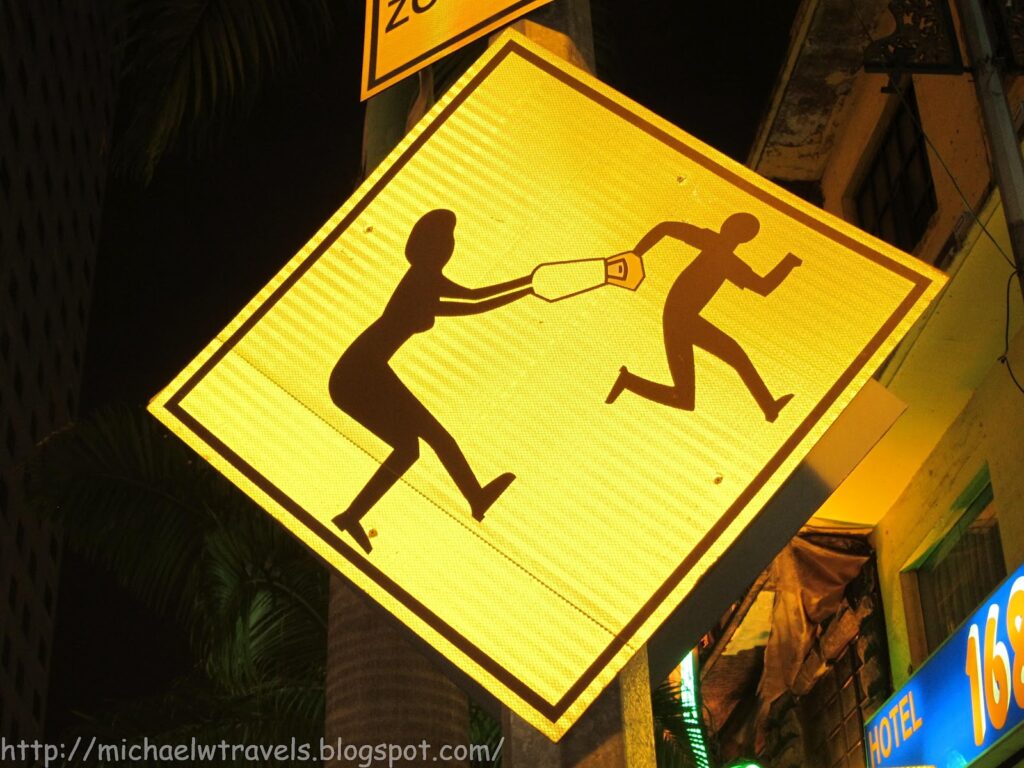 Snatch Theft Warning Sign