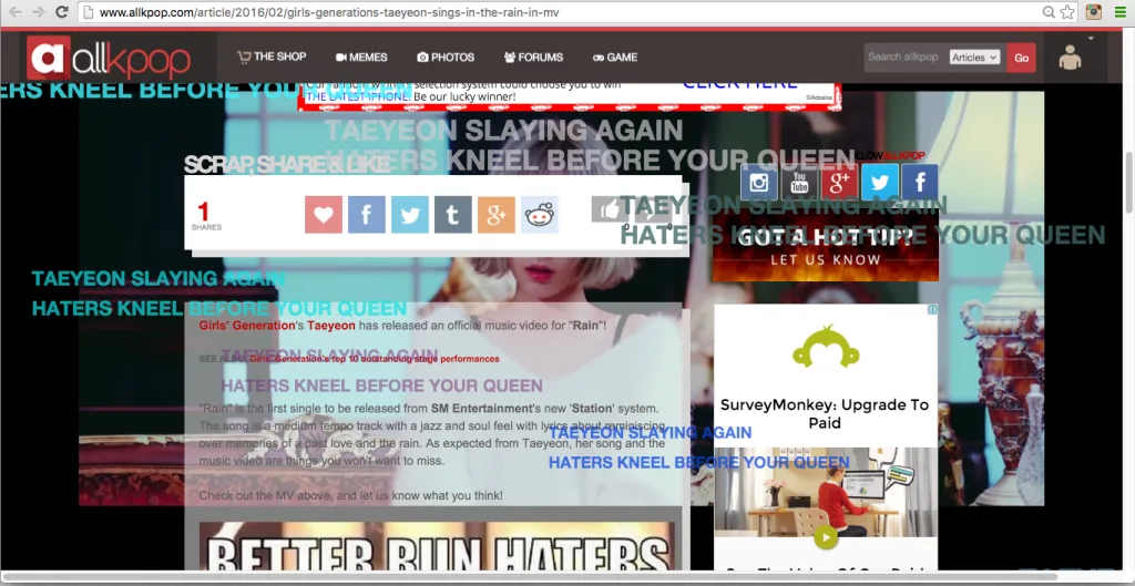 allkpop hacked