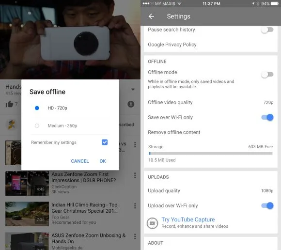 youtube malaysia offline