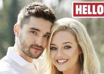 Embargoed to 0001 Monday March 21THIS PICTURE MUST ONLY BE USED IN CONJUNCTION WITH THE FRONT COVER OF THIS WEEKS HELLO! MAGAZINE. NO SALES NO ARCHIVE. EDITORIAL USE ONLY. ONE USE ONLYUndated handout photo issued by Hello! Magazine of former The Wanted star Tom Parker with Kelsey Hardwick, who has said he is "overcome with emotion" at his engagement to Kelsey, who appear in this week's edition of Hello! Magazine. PRESS ASSOCIATION Photo. Issue date: Monday March 21, 2016. Parker, who recently took part in Channel 4's The Jump, has been dating the actress since 2009. See PA story SHOWBIZ Parker. Photo credit should read: Hello! Magazine/PA WireNOTE TO EDITORS: This handout photo may only be used in for editorial reporting purposes for the contemporaneous illustration of events, things or the people in the image or facts mentioned in the caption. Reuse of the picture may require further permission from the copyright holder.