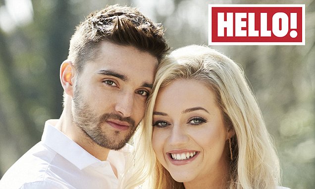 Embargoed to 0001 Monday March 21THIS PICTURE MUST ONLY BE USED IN CONJUNCTION WITH THE FRONT COVER OF THIS WEEKS HELLO! MAGAZINE. NO SALES NO ARCHIVE. EDITORIAL USE ONLY. ONE USE ONLYUndated handout photo issued by Hello! Magazine of former The Wanted star Tom Parker with Kelsey Hardwick, who has said he is "overcome with emotion" at his engagement to Kelsey, who appear in this week's edition of Hello! Magazine. PRESS ASSOCIATION Photo. Issue date: Monday March 21, 2016. Parker, who recently took part in Channel 4's The Jump, has been dating the actress since 2009. See PA story SHOWBIZ Parker. Photo credit should read: Hello! Magazine/PA WireNOTE TO EDITORS: This handout photo may only be used in for editorial reporting purposes for the contemporaneous illustration of events, things or the people in the image or facts mentioned in the caption. Reuse of the picture may require further permission from the copyright holder.