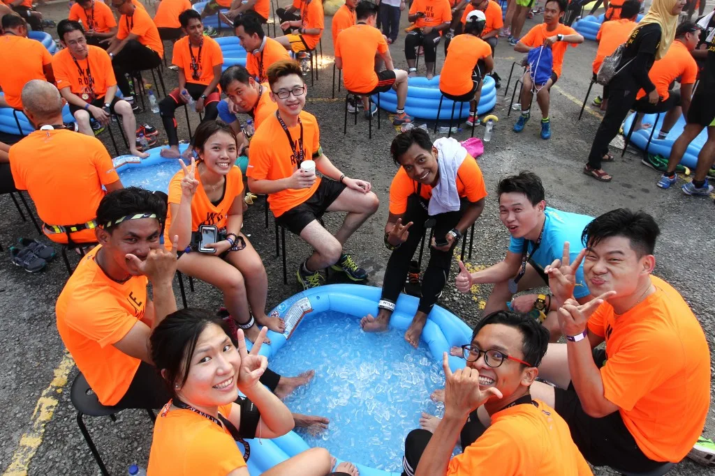 10. Amongst a host of services at the Nike Athletes Village were the well-received ice recovery pools
