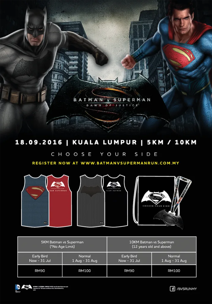 Batman v Superman Run Malaysia