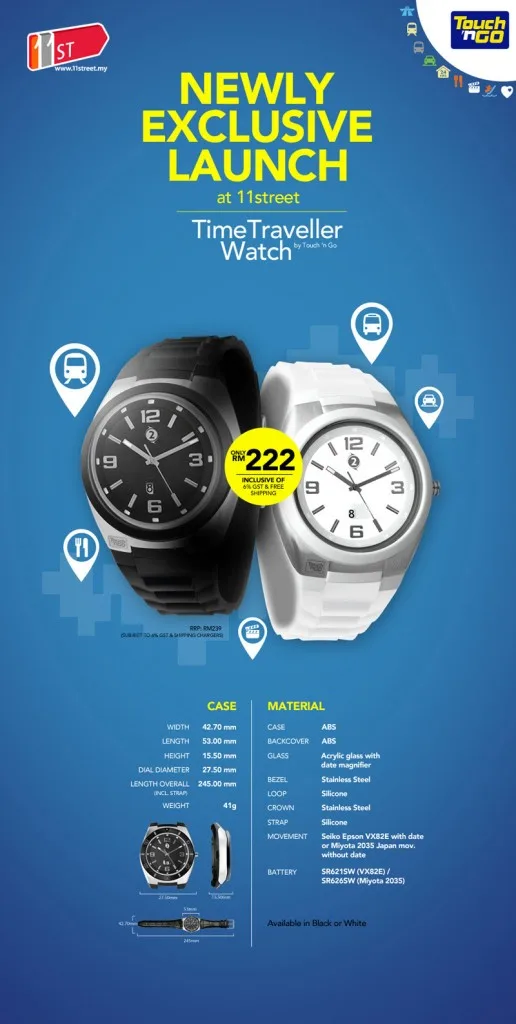 TimeTraveller Watch Touch N Go