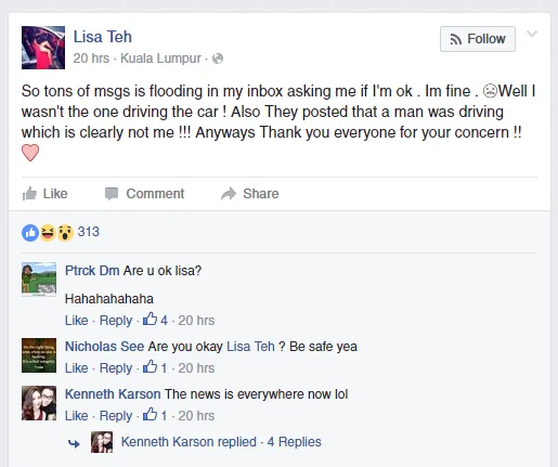 Source: Lisa Teh Facebook