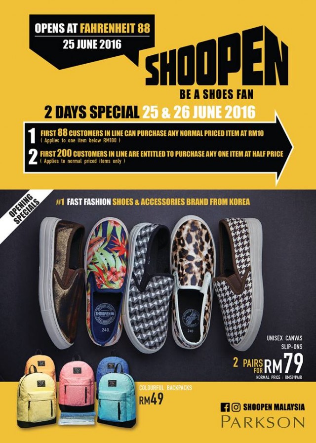 #Shoopen: South Korea’s Fast Fashion Shoe Opening First Malaysian ...