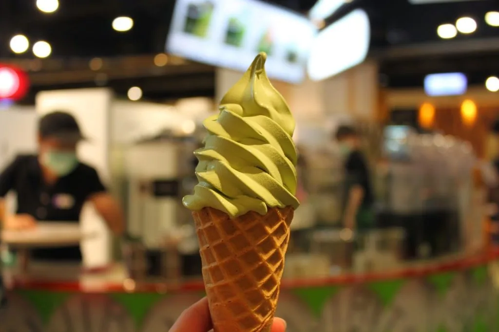 matcha ice cream.