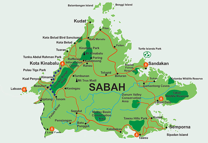 Peta Sabah Google Map