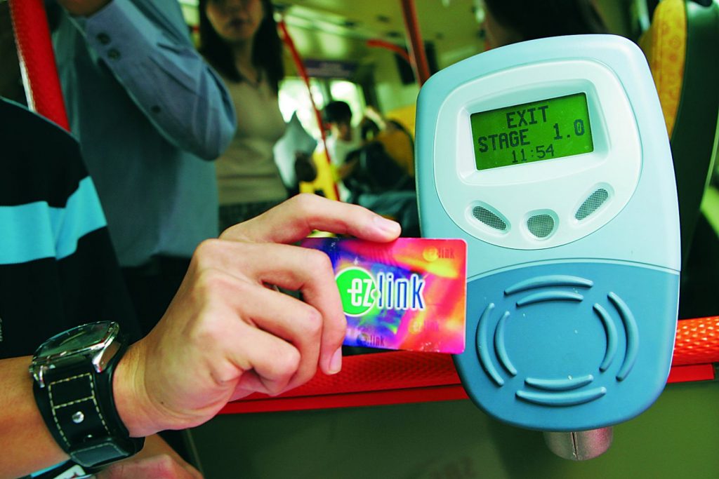 Singapore's EZ-Link card, is a contactless smart card used for the payment of public transportation fares. (Source: TODAY Online) 