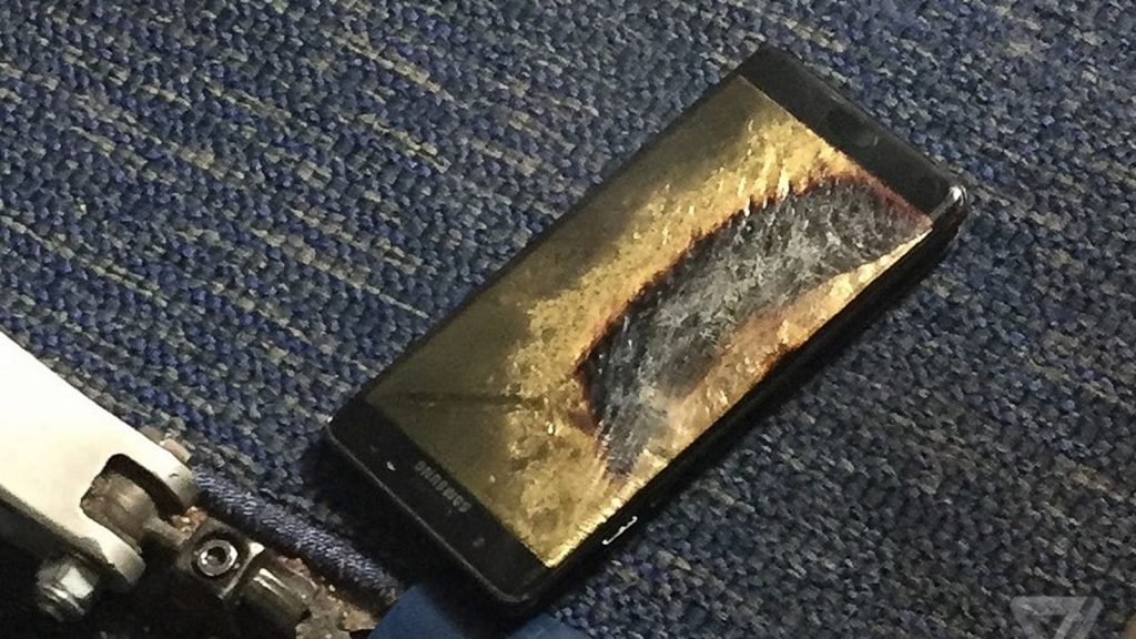 Samsung Note 7 Burn