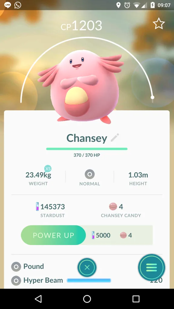 Pokemon GO Chansey CP