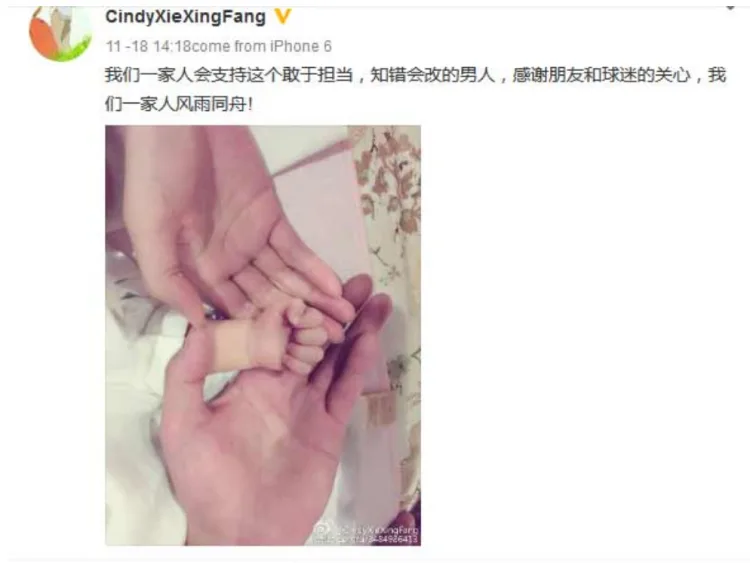 lin dan wife statement