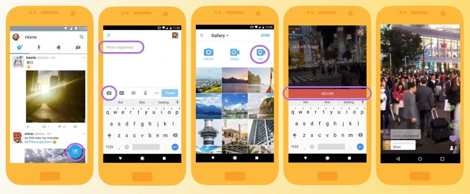 Twitter Go Live