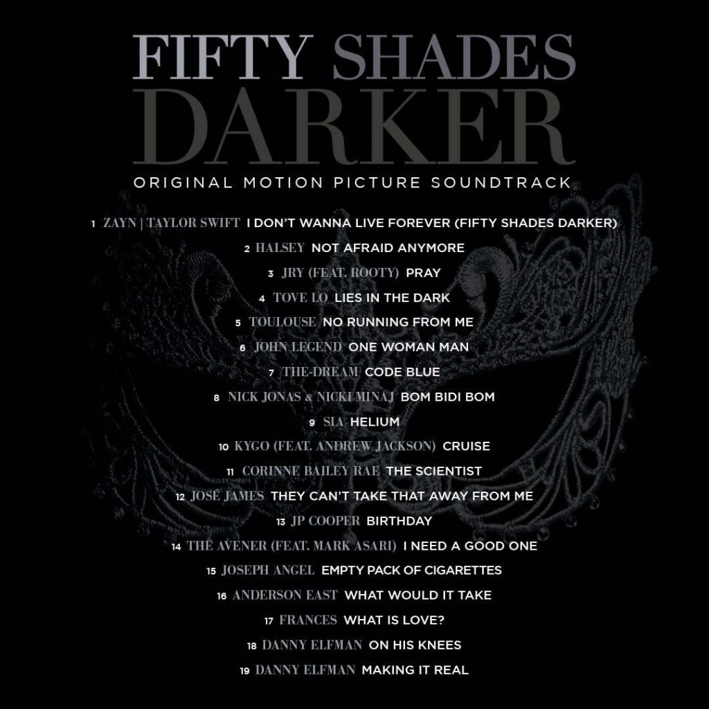 fifty shades darker tracklist