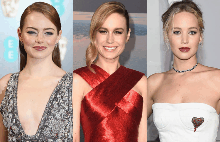 Brie Larson Emma Stone Jennifer Lawrence