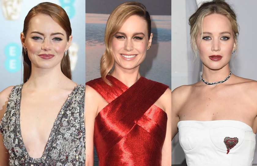 Brie Larson Emma Stone Jennifer Lawrence