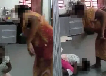 Elderly Woman Abuse Child