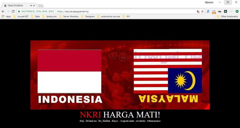 Malaysian Websites Hacked