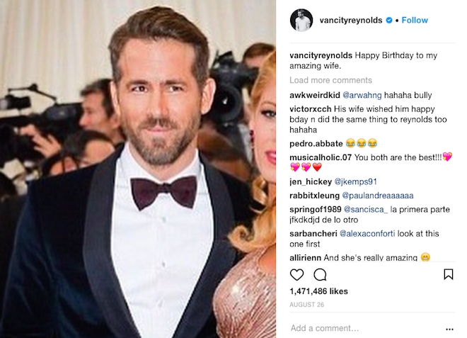 Blake Lively Trolls Husband Ryan Reynolds In This Hilarious Instagram Post Hype Malaysia