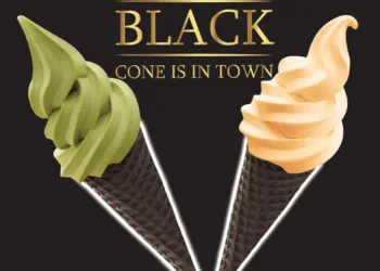 Black Cone Ice Cream
