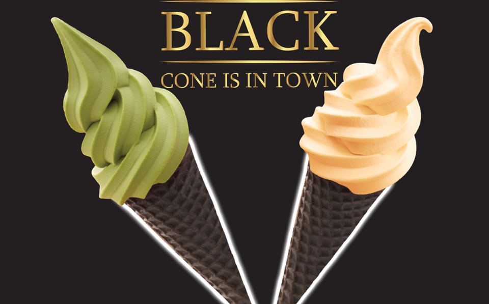 Black Cone Ice Cream