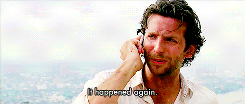 Image result for bradley cooper hangover gif