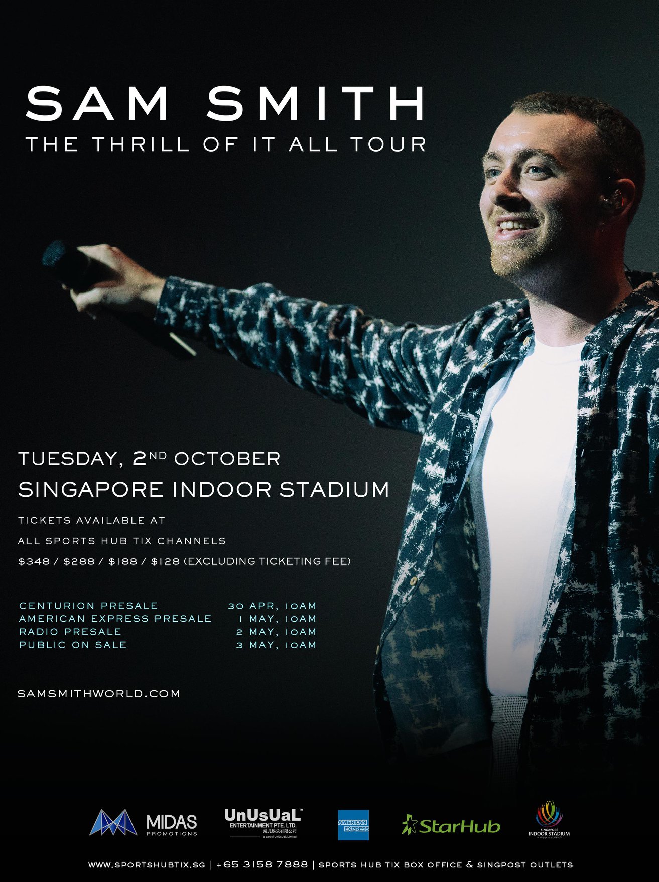 We Finally Have Ticketing Details For Sam Smith's Singapore Concert!