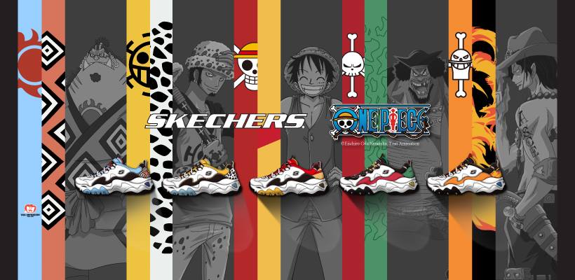 Skechers Collabs With One Piece For New Collection Of 5