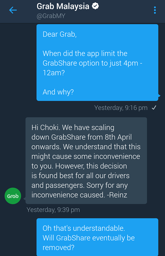 What Happened To GrabShare? Here's A Statement From Grab ...