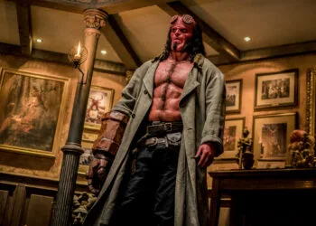 David Harbour stars as ‘Hellboy’ in HELLBOY.Photo Credit: Mark Rogers.