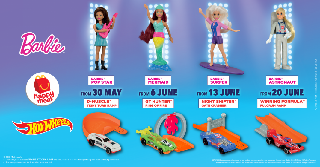 McDonald's Malaysia Introduces Happy Meal Barbie & Hot Wheels Hype MY