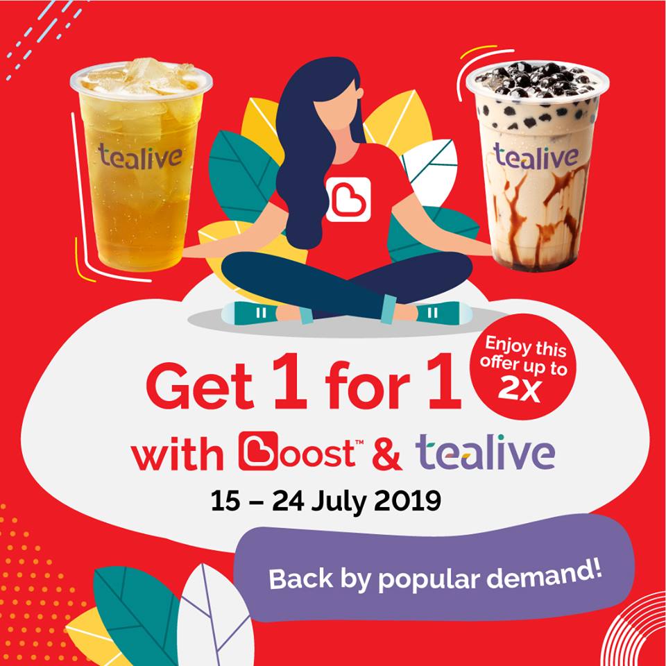 Yay Tealive Is Offering Buy 1 Free 1 Promotion Again