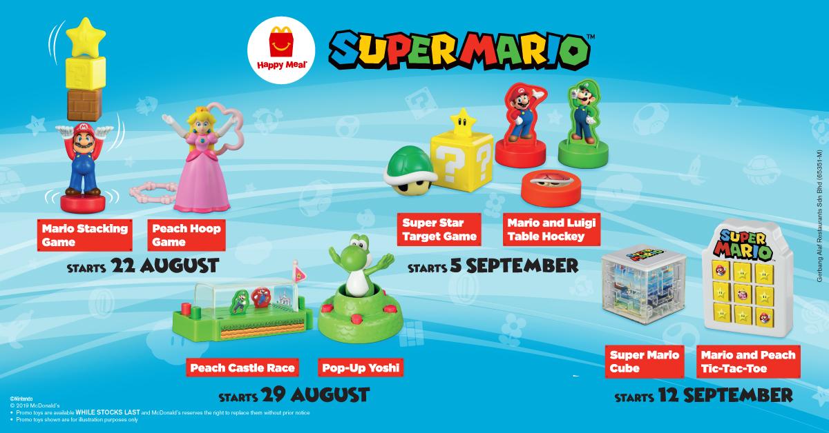 Get Your Free Super Mario Happy Meal Toys At Mcdonald S Malaysia