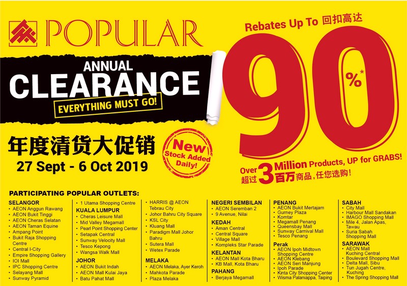 Popular Annual Clearance Sale With Up To 90 Off At 65 Outlets