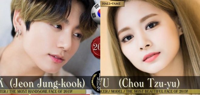 TC Candler: Jungkook & Tzuyu Named Most Handsome & Beautiful Faces In