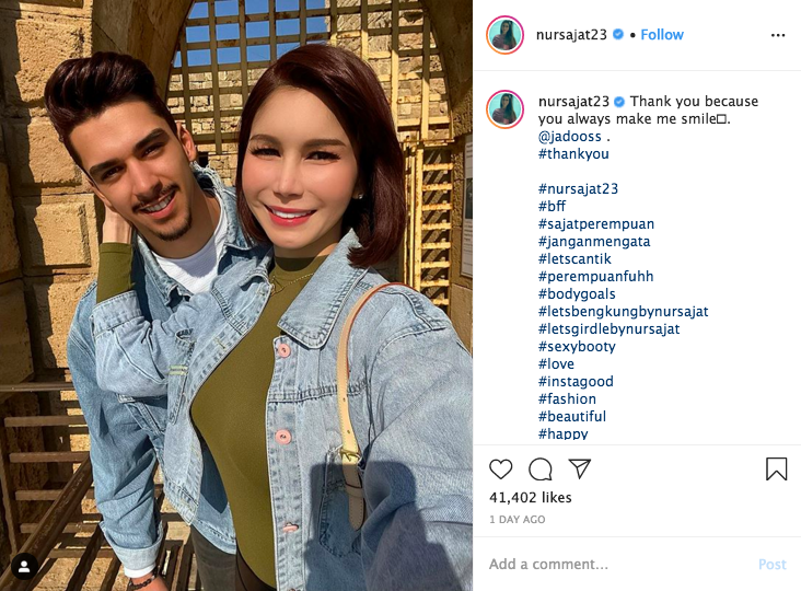 Nur Sajat Shows Off Hot New Boyfriend Coach Yin Reacts